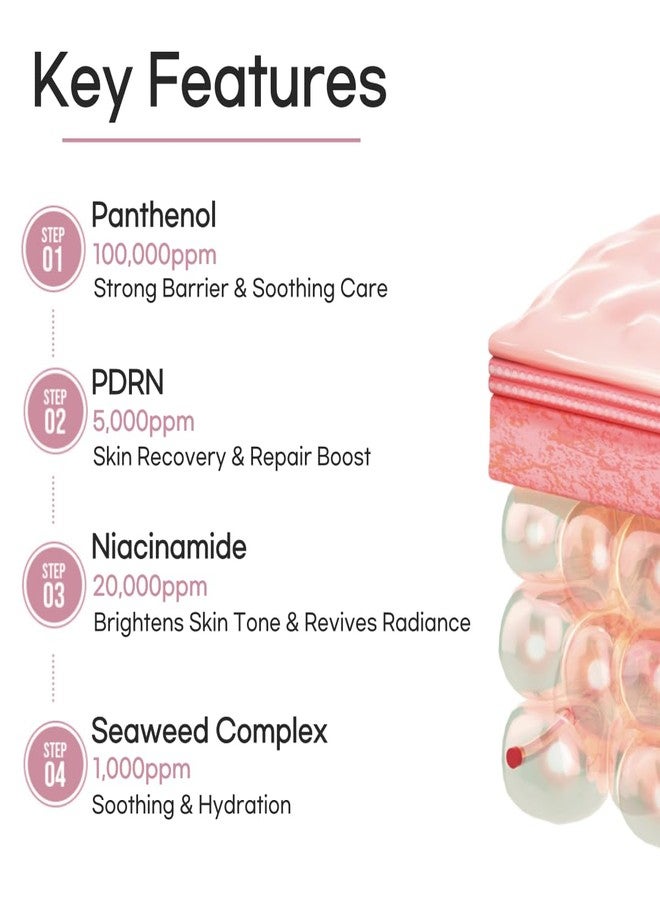 daymellow PDRN Panthenol Calming Barrier Cream 2.70 fl. oz / 5,000ppm Salmon DNA PDRN & 100,000ppm Panthenol, Niacinamide, Hydrating Moisturizer for Glowing Skin, Firming, Repairing & Revitalizing - Image 2